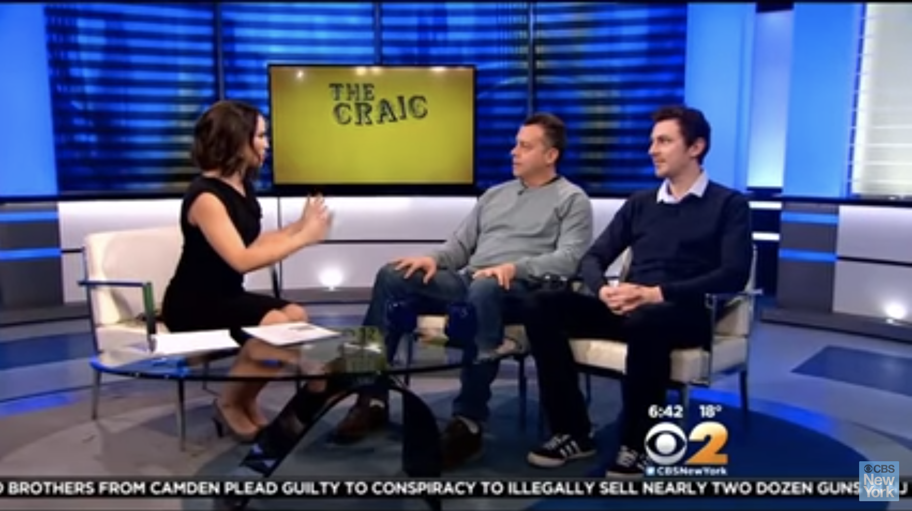 Image of TERENCE MULLIGAN & JIM SHERIDAN ON THE CBS MORNING SHOW article